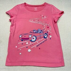 Carter's Girl Pink Road Trip Besties T-Shirt - Size 7
